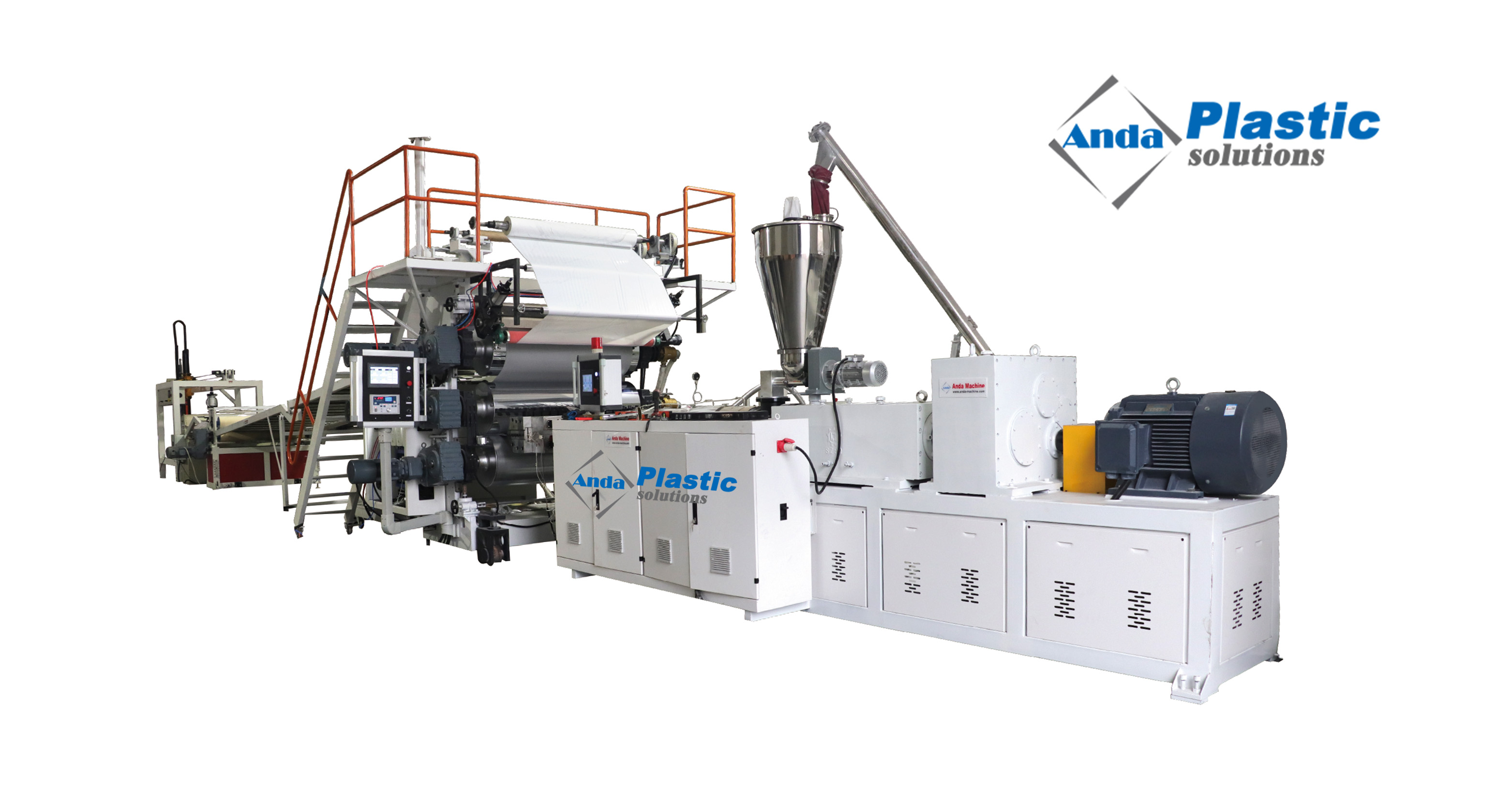 M&aacute;quina de fabrica&ccedil;&atilde;o de folhas de m&aacute;rmore de PVC