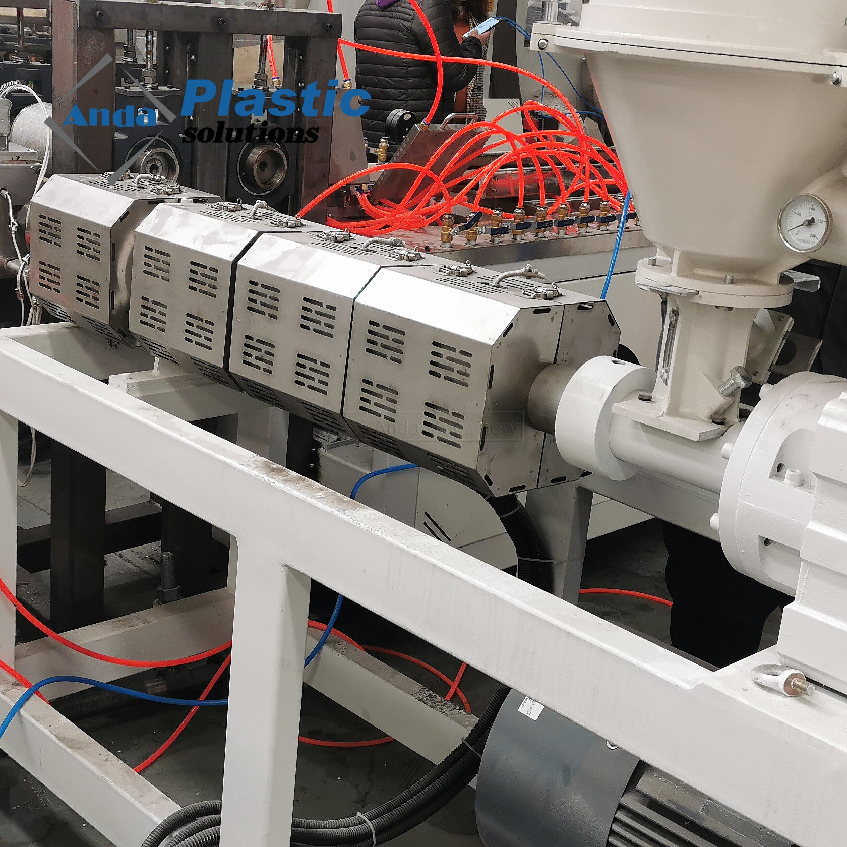 WPC Perfil Decking Making Machine Production Line