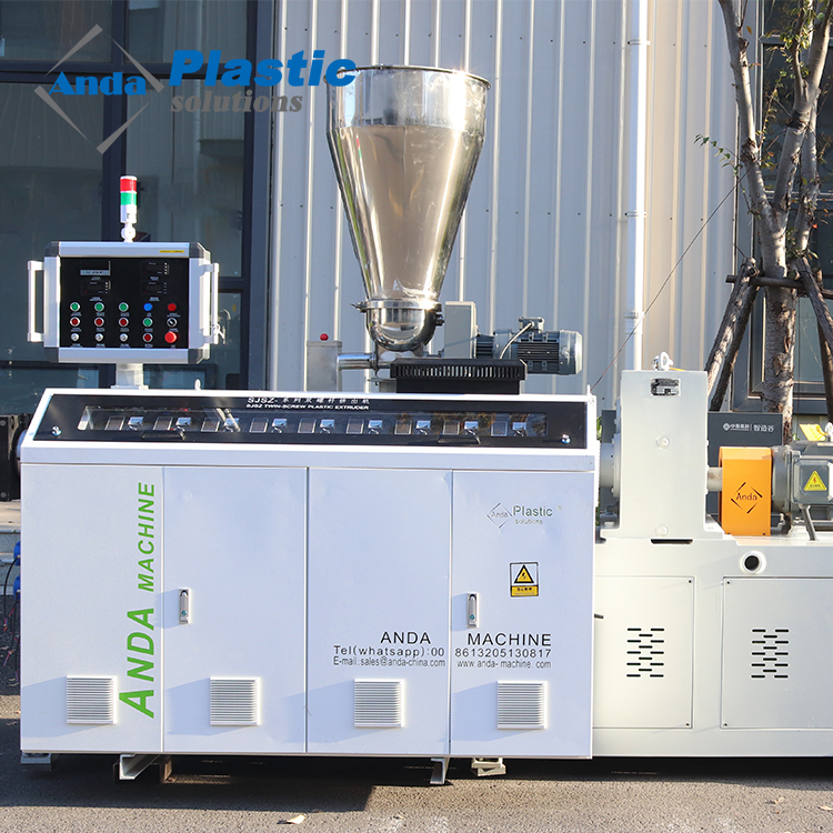 Processo de operação da extrusora de PVC, seção três