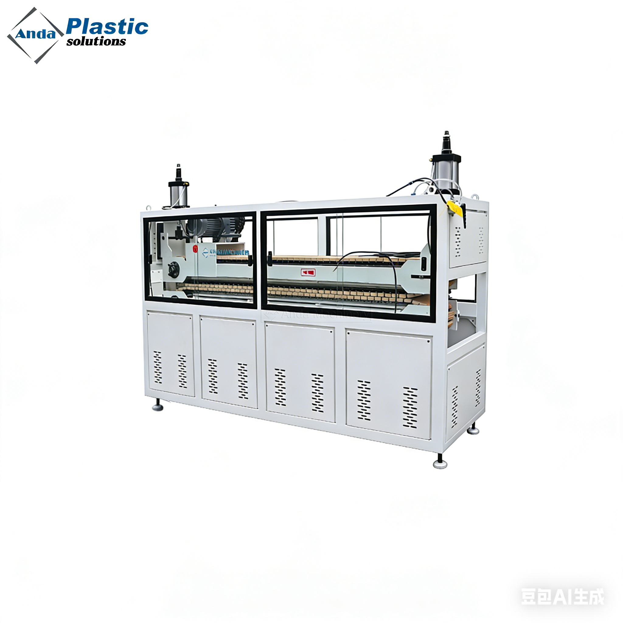 Máquina para fabricar painel de parede canelado WPC de alta velocidade