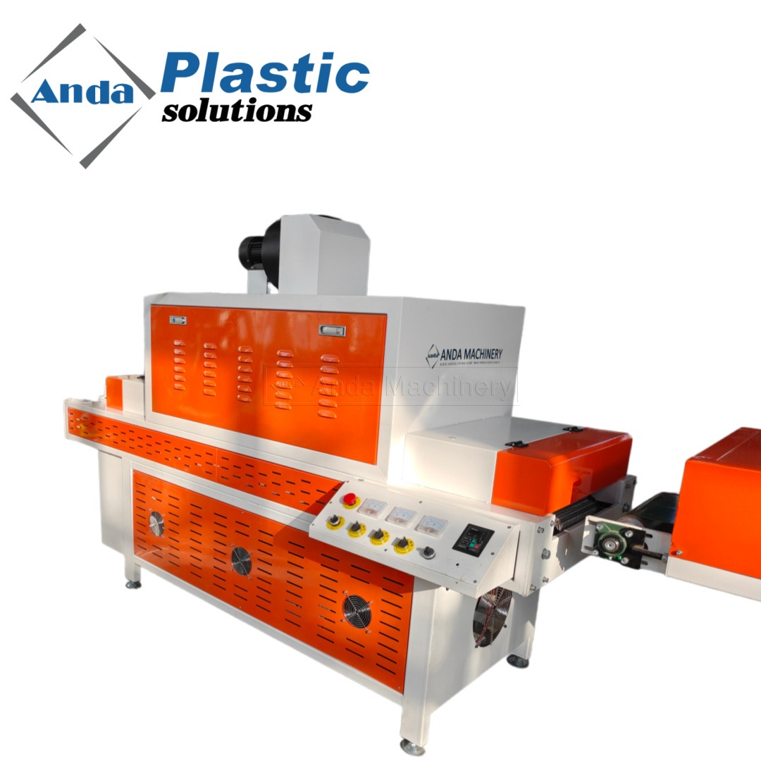 Impressão automática de bordas de borda em PVC e linha de produção de revestimento UV
