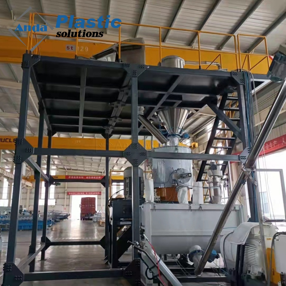 Máquina misturadora de aquecimento e resfriamento de alta velocidade em PVC SRL-W 1000/3000 